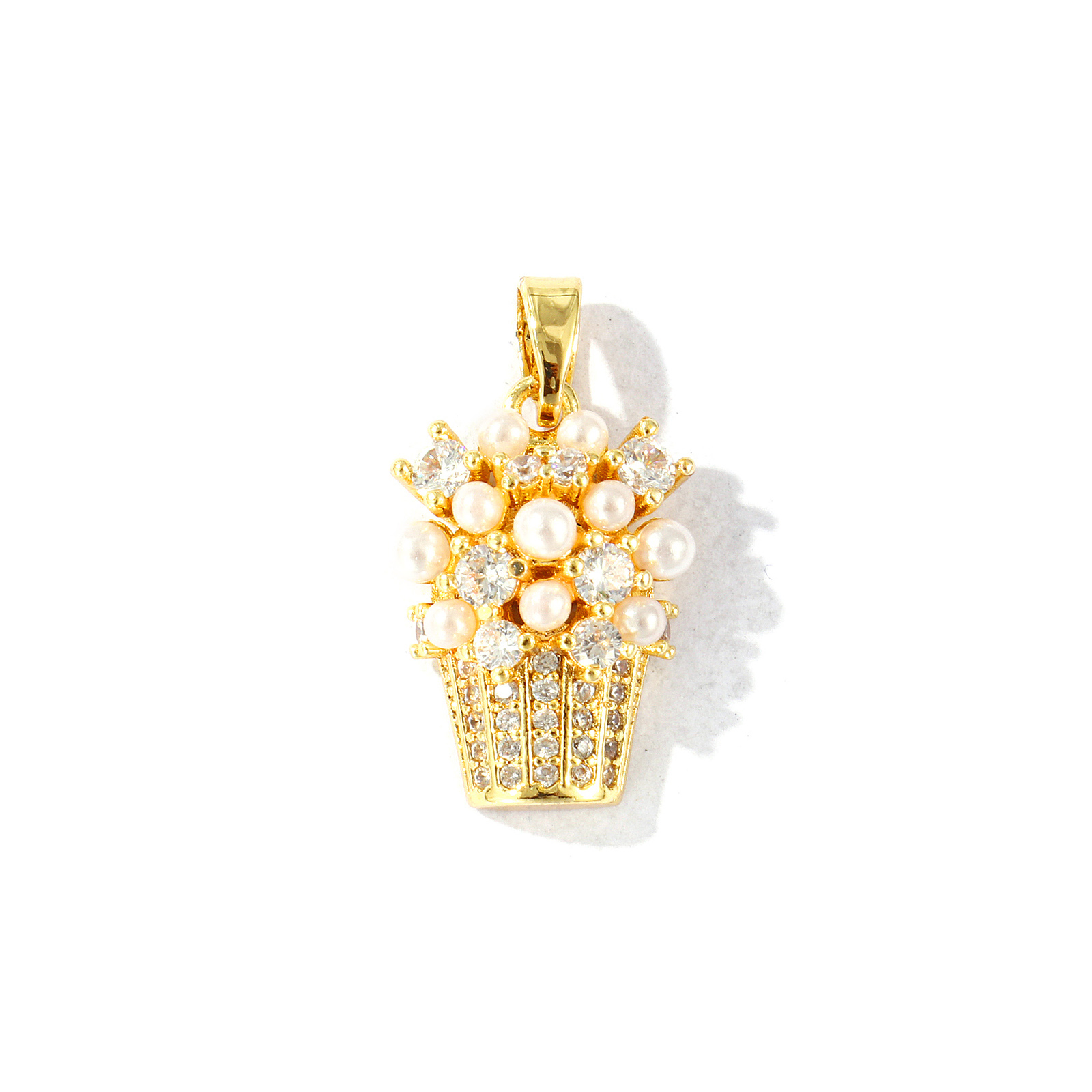 X Nutrition - 2 PCs Brass Charm Pendant 18K